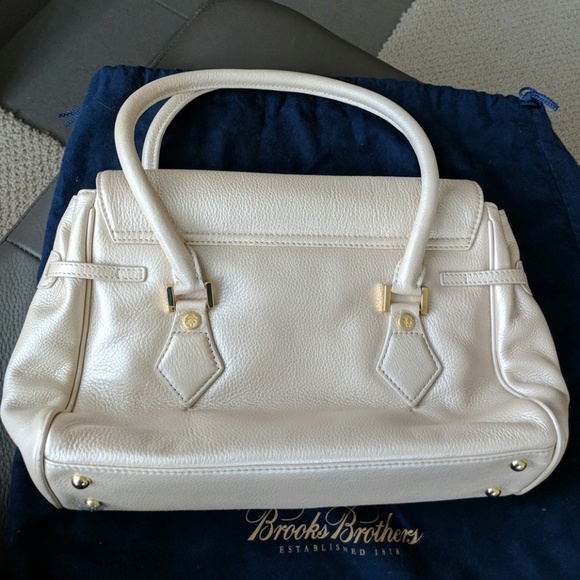 Brooks Brothers satchel in pearlized light pink - Picture 4 of 7
